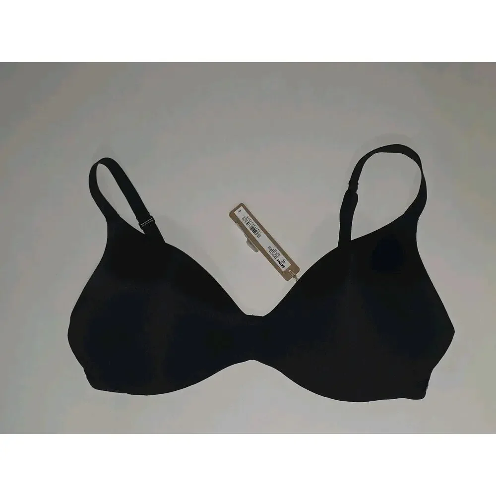 NWT Skims Wireless Form Push-Up Plunge Onyx Bra 38D - Picture 2 of 7